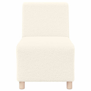 vidaXL Unità di Divano Modulare Senza Braccioli 2 pcs Crema