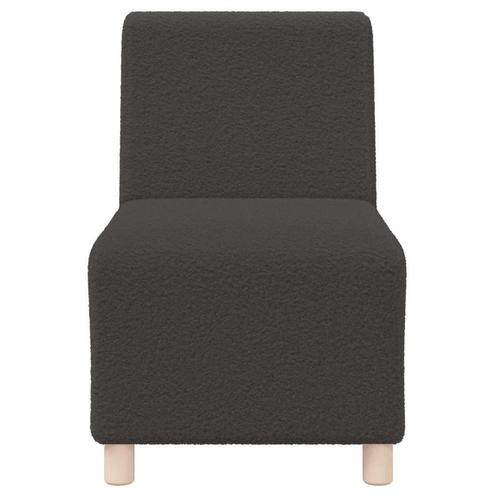 vidaXL Unità di Divano Modulare Senza Braccioli 2 pcs Grigio scuro