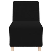 vidaXL Unità di Divano Modulare Senza Braccioli 2 pcs Nero