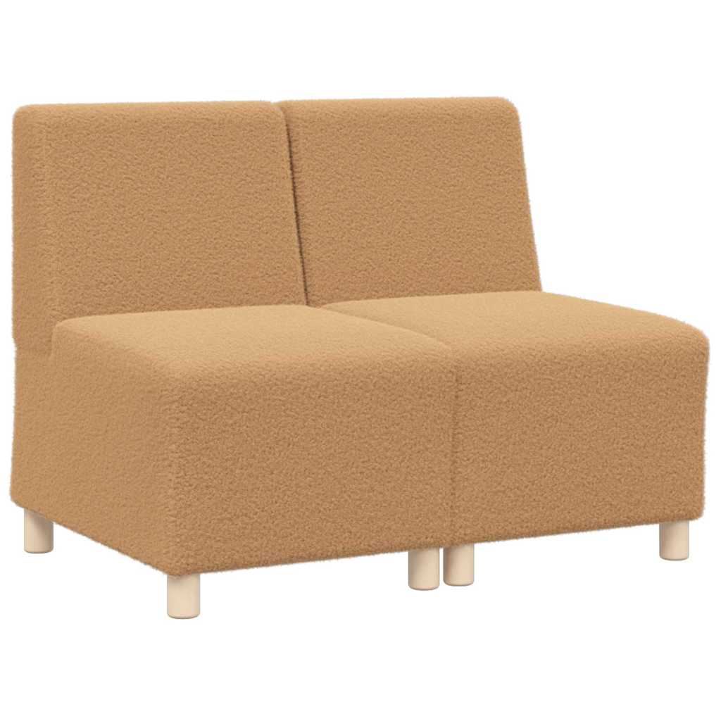 vidaXL Unità di Divano Modulare Senza Braccioli 2 pcs Beige