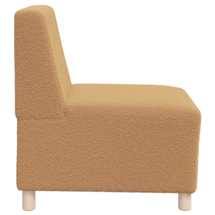 vidaXL Unità di Divano Modulare Senza Braccioli 2 pcs Beige