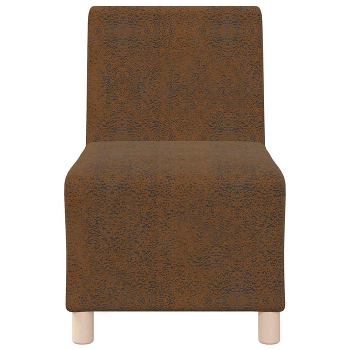 vidaXL Poltrona Sofa 2 pcs Marrone 55 x 74 x 82 cm