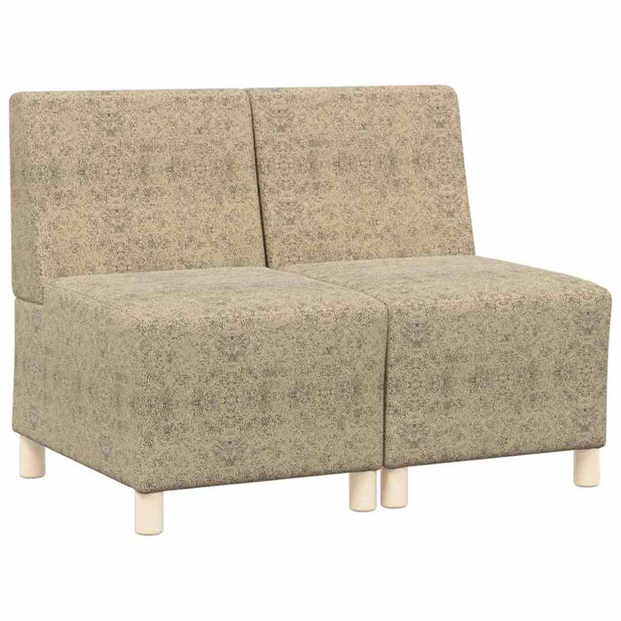 vidaXL Poltrona Sofa 2 pcs Grigio chiaro 55 x 74 x 82 cm