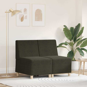 vidaXL Poltrona Sofa 2 pcs Verde 55 x 74 x 82 cm