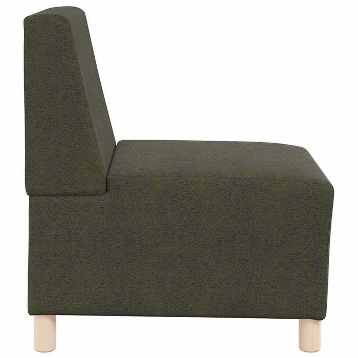 vidaXL Poltrona Sofa 2 pcs Verde 55 x 74 x 82 cm