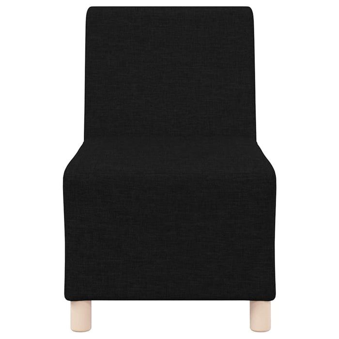 vidaXL Unità di Divano Modulare Senza Braccioli 3 pcs Nero