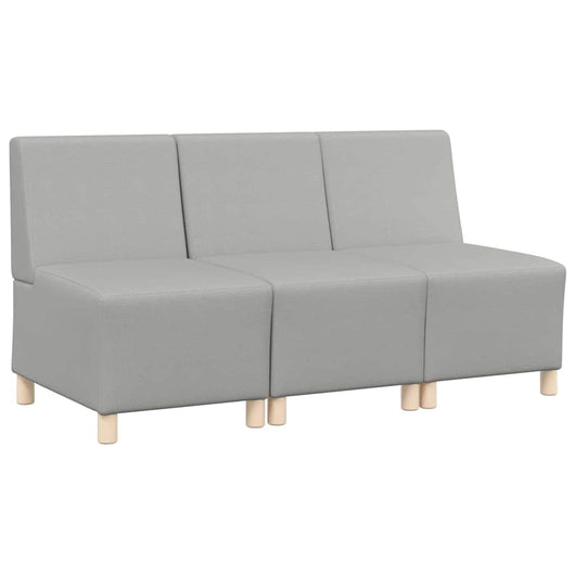 Unità di Divano Modulare Senza Braccioli 3 pcs Grigio nuvola 3399801