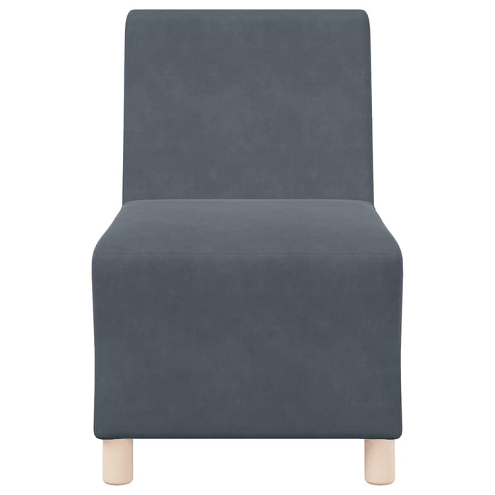 Divano Modulare Senza Braccioli 3 pz-Sofa Modulare-Divanetto Grigio scuro 646244