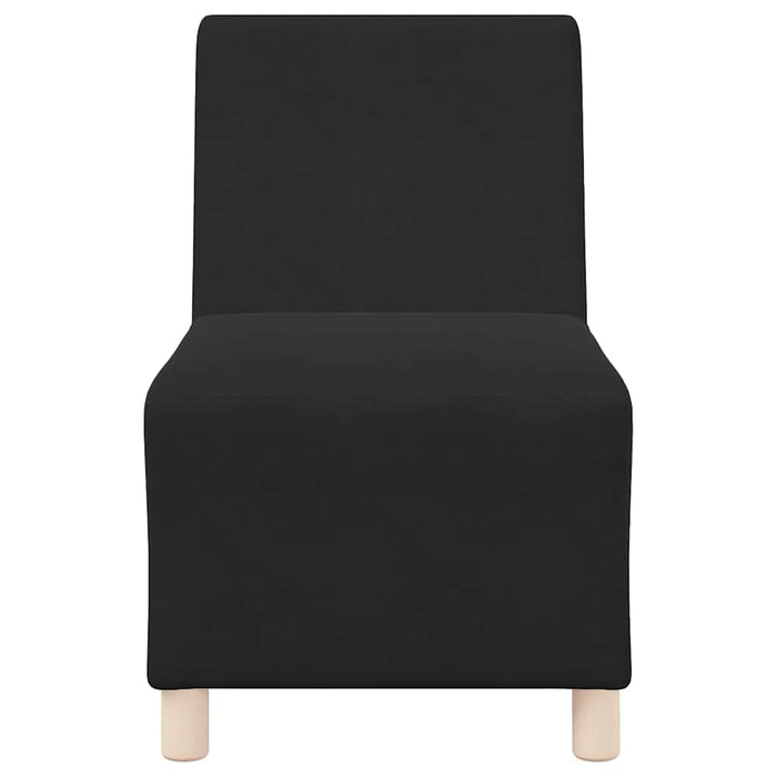 vidaXL Unità di Divano Modulare Senza Braccioli 3 pcs Nero