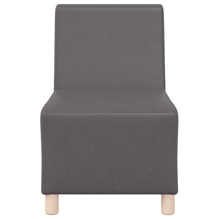 vidaXL Unità di Divano Modulare Senza Braccioli 3 pcs Grigio