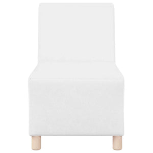 vidaXL Unità di Divano Modulare Senza Braccioli 3 pcs Bianco