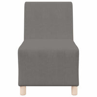 vidaXL Unità di Divano Modulare Senza Braccioli 3 pcs Grigio chiaro