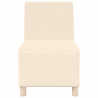 vidaXL Unità di Divano Modulare Senza Braccioli 3 pcs Crema