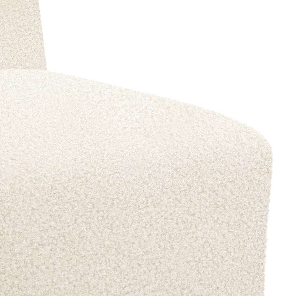 vidaXL Unità di Divano Modulare Senza Braccioli 3 pcs Crema