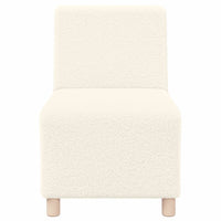 vidaXL Unità di Divano Modulare Senza Braccioli 3 pcs Crema