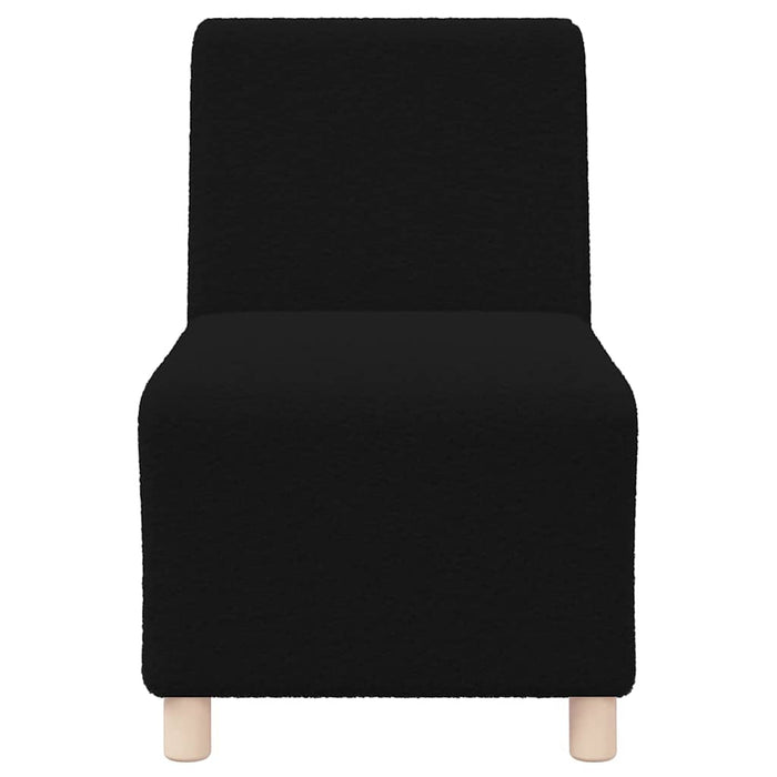 vidaXL Unità di Divano Modulare Senza Braccioli 3 pcs Nero