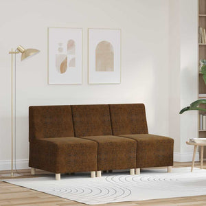 vidaXL Poltrona Sofa 3 pcs Marrone 55 x 74 x 82 cm