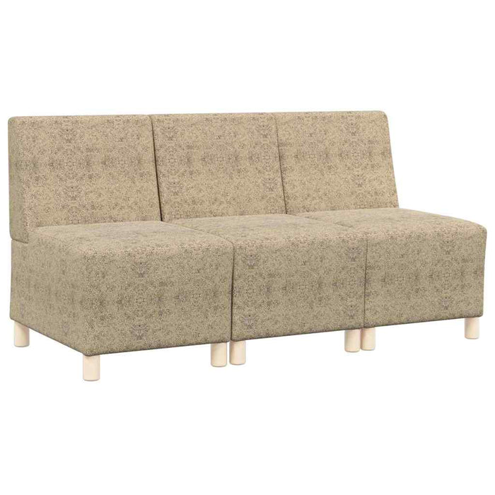 vidaXL Poltrona Sofa 3 pcs Grigio chiaro 55 x 74 x 82 cm