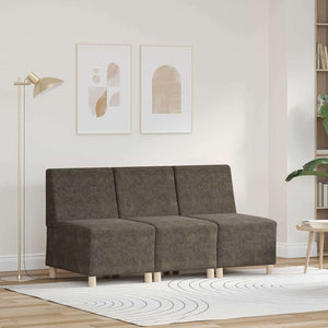 vidaXL Poltrona Sofa 3 pcs Grigio scuro 55 x 74 x 82 cm