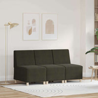 vidaXL Poltrona Sofa 3 pcs Verde 55 x 74 x 82 cm