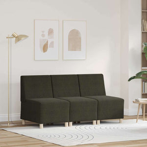 vidaXL Poltrona Sofa 3 pcs Verde 55 x 74 x 82 cm