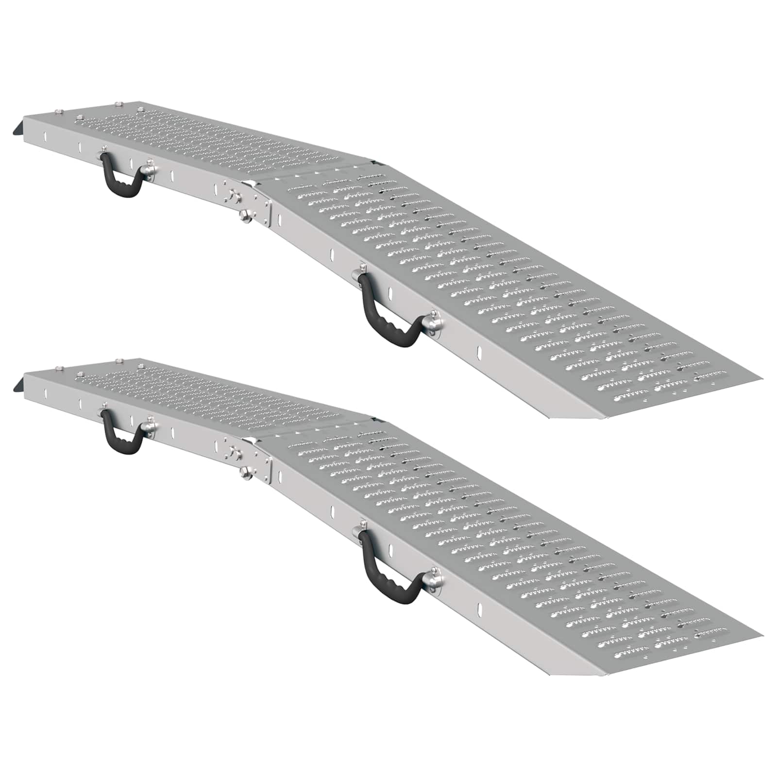Ramp di Carico 2 pcs Argento 166 x 22,5 x 4,5 cm 42019250