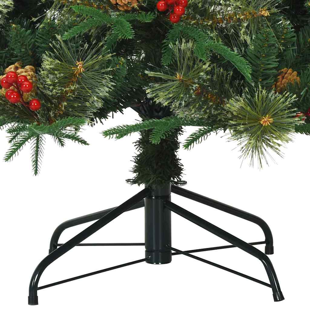 Albero di Natale Artificiale-Albero Natalizio con Rami Pieghevoli Verde 180 cm 929641