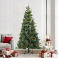 Albero di Natale Artificiale con Rami Pieghevoli Verde 240 cm 42019305