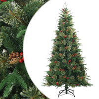 Albero di Natale Artificiale con Rami Pieghevoli Verde 240 cm 42019305