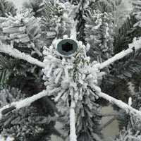 Albero di Natale Artificiale Snodato Foderato di Neve Bianco 42019316