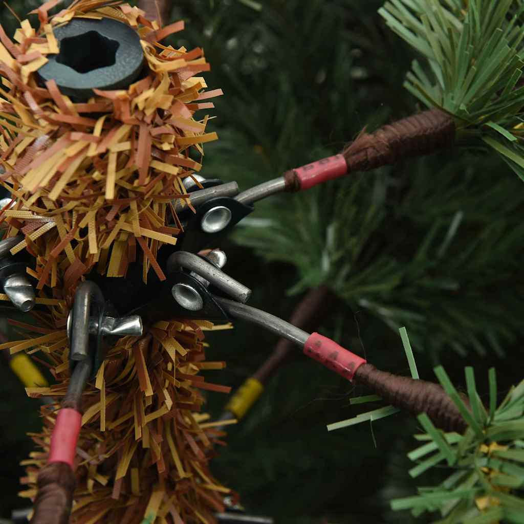 Albero di Natale Artificiale con Rami Pieghevoli Verde 210 cm 42019324