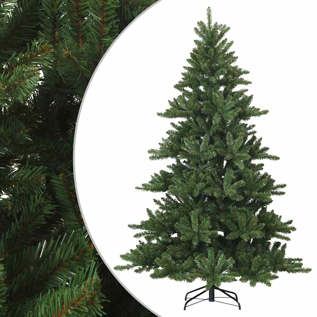 Albero di Natale Artificiale-Albero Natalizio con Rami Pieghevoli Verde 210 cm 624545