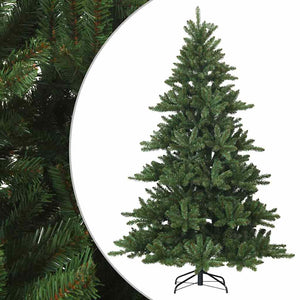 Albero di Natale Artificiale-Albero Natalizio con Rami Pieghevoli Verde 210 cm 624545