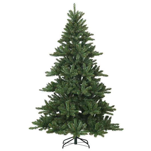 Albero di Natale Artificiale-Albero Natalizio con Rami Pieghevoli Verde 210 cm 624545