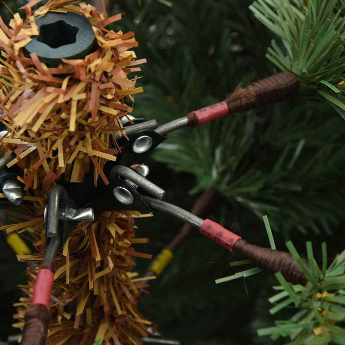 Albero di Natale Artificiale con Rami Pieghevoli Verde 240 cm 42019325