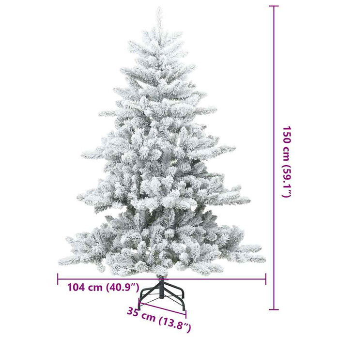 Albero di Natale Moderno Artificiale con Rami Alias Bianco 42019327