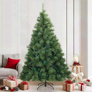 Albero di Natale Artificiale con Rami Pieghevoli Verde 210 cm 42019334