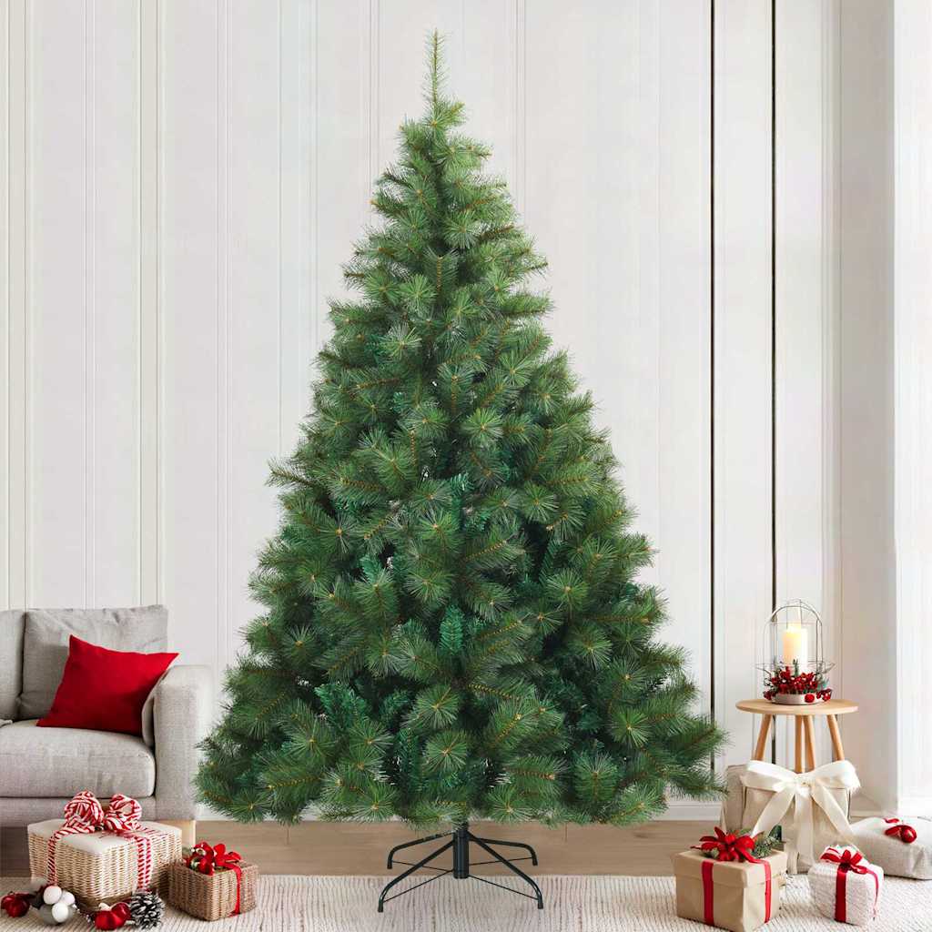 Albero di Natale Artificiale con Rami Pieghevoli Verde 240 cm 42019335