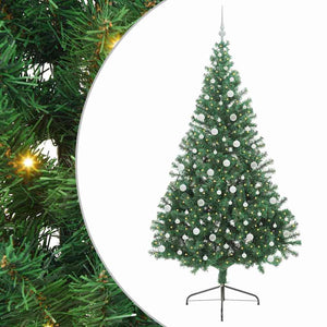 Albero di Natale Artificiale-Albero Natalizio con luci integrate Verde 240 cm 746159