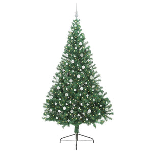 Albero di Natale Artificiale-Albero Natalizio con luci integrate Verde 240 cm 746159