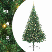 Albero di Natale artificiale con luci integrate Verde 240 cm 3397041