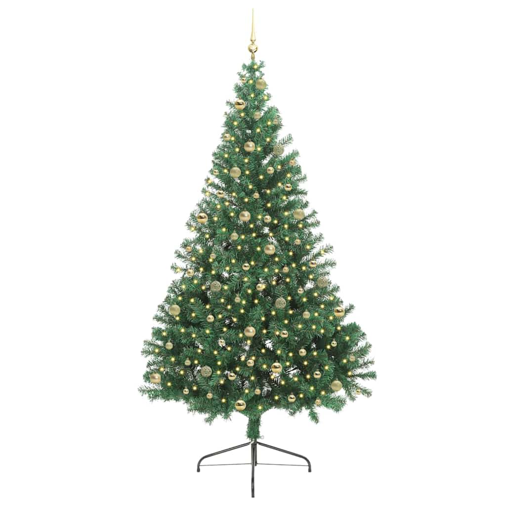 Albero di Natale artificiale con luci integrate Verde 240 cm 3397041