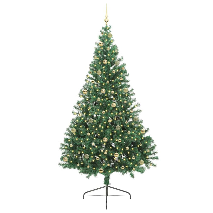 Albero di Natale artificiale con luci integrate Verde 240 cm 3397041