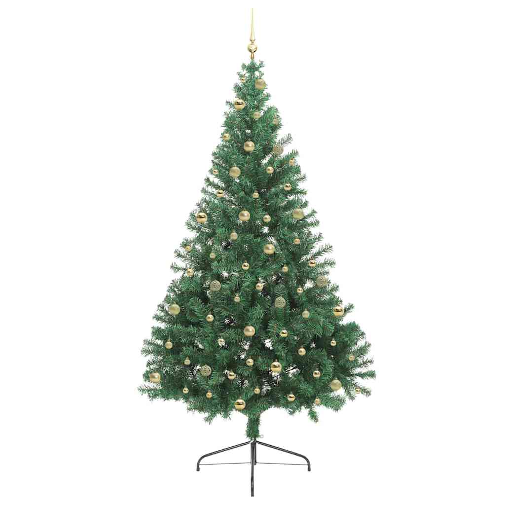 Albero di Natale artificiale con luci integrate Verde 240 cm 3397041