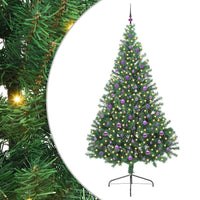 Albero di Natale Artificiale-Albero Natalizio con luci integrate Verde 240 cm 225122
