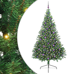 Albero di Natale Artificiale-Albero Natalizio con luci integrate Verde 240 cm 225122
