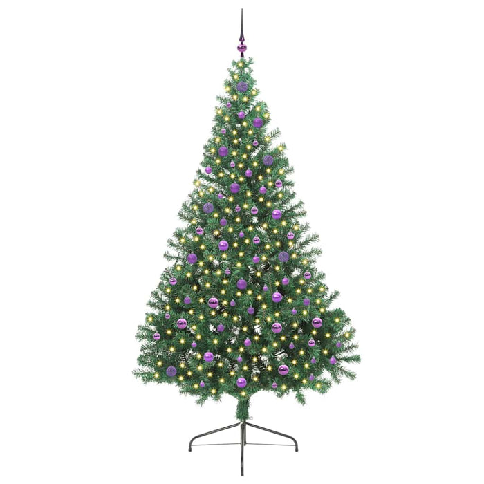 Albero di Natale Artificiale-Albero Natalizio con luci integrate Verde 240 cm 225122