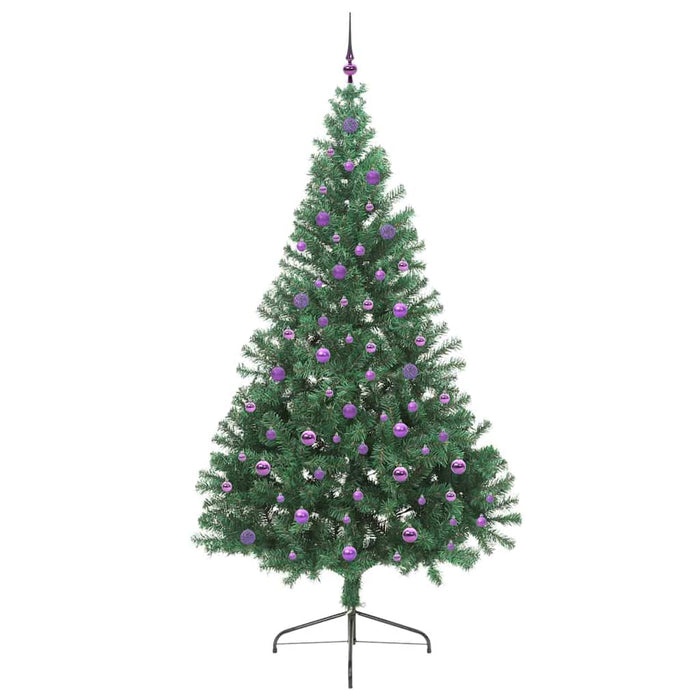 Albero di Natale artificiale con luci integrate Verde 240 cm 3397043
