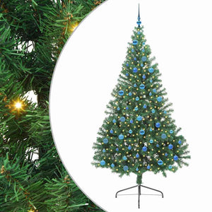 Albero di Natale Artificiale-Albero Natalizio con luci integrate Verde 240 cm 122828