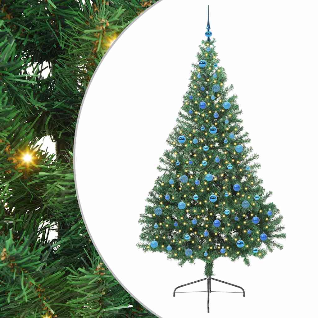 Albero di Natale artificiale con luci integrate Verde 240 cm 3397044